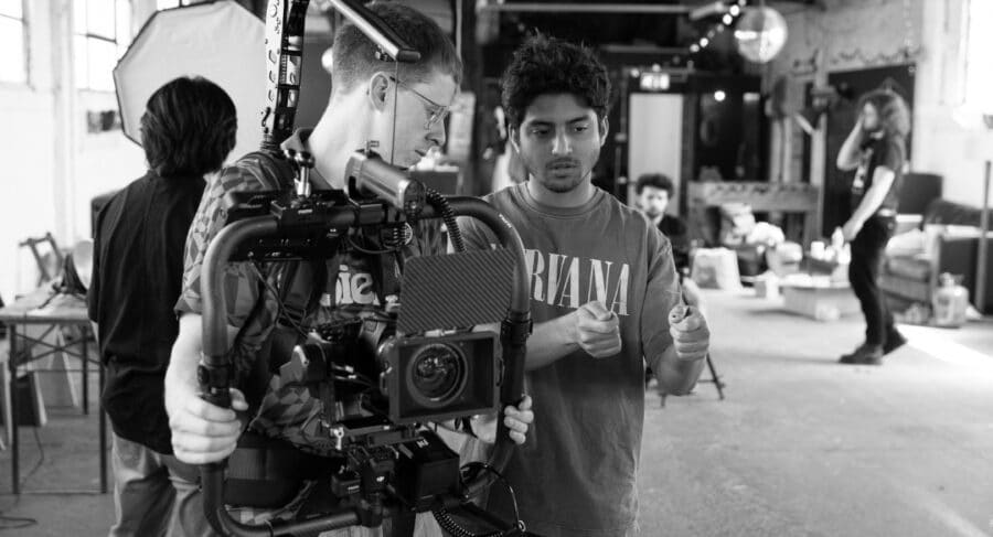 billy haigh on set